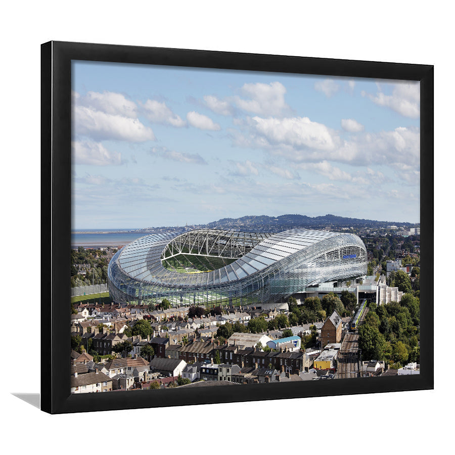Aviva Stadium in Ireland, Stadium Canvas, Sport Art, Gift for him, Framed Art Prints Wall Art Decor, Framed Picture