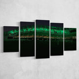 Aviva with Lights Stadium, Stadium Canvas, Sport Art, Large Canvas, Multi Panels, Canvas Prints Wall Art Decor
