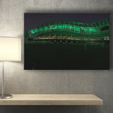Aviva with Lights Stadium, Stadium Canvas, Sport Art, Gift for him, Fan Gift, Canvas Prints Wall Art Decor