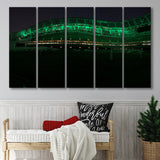Aviva with Lights Stadium, Stadium Canvas, Sport Art, Gift for him, Multi Panels B, Canvas Prints Wall Art Decor