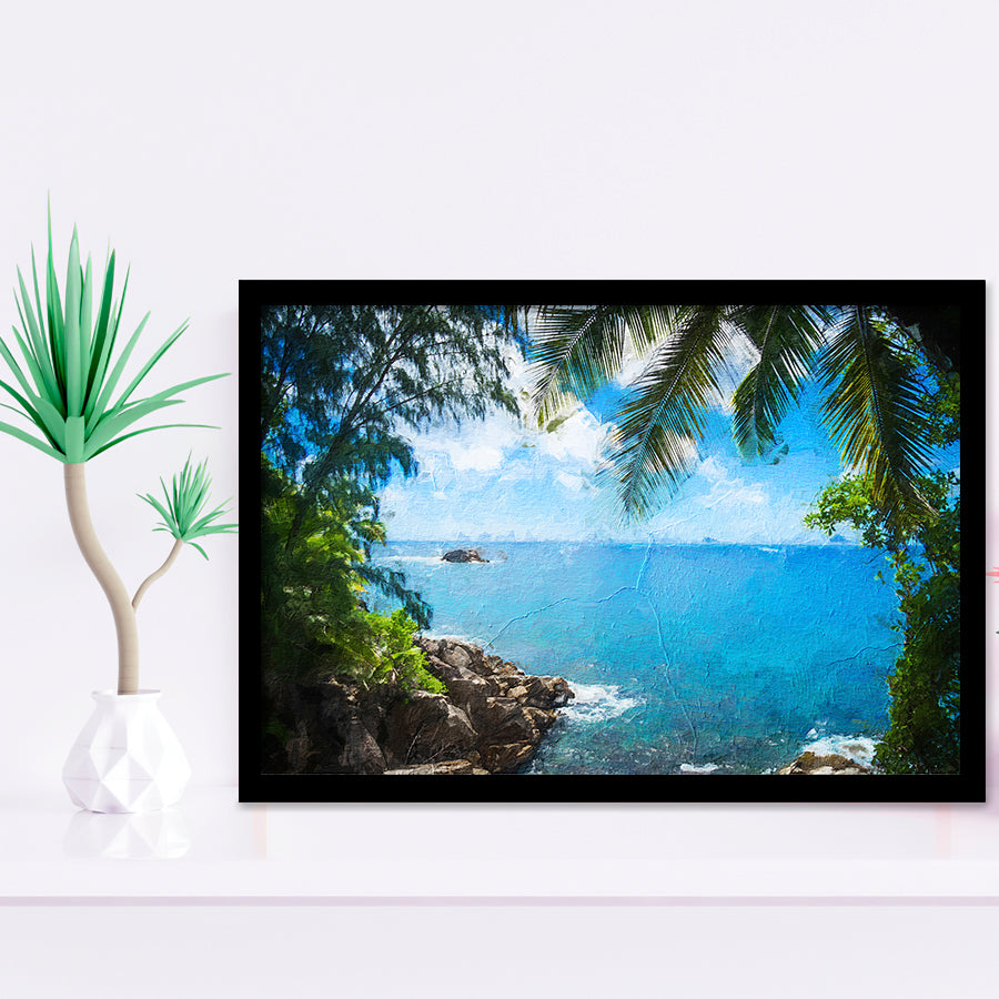 Awesome Tropical Island Framed Art Prints Wall Decor - Painting Prints, Framed Picture, Home Decor