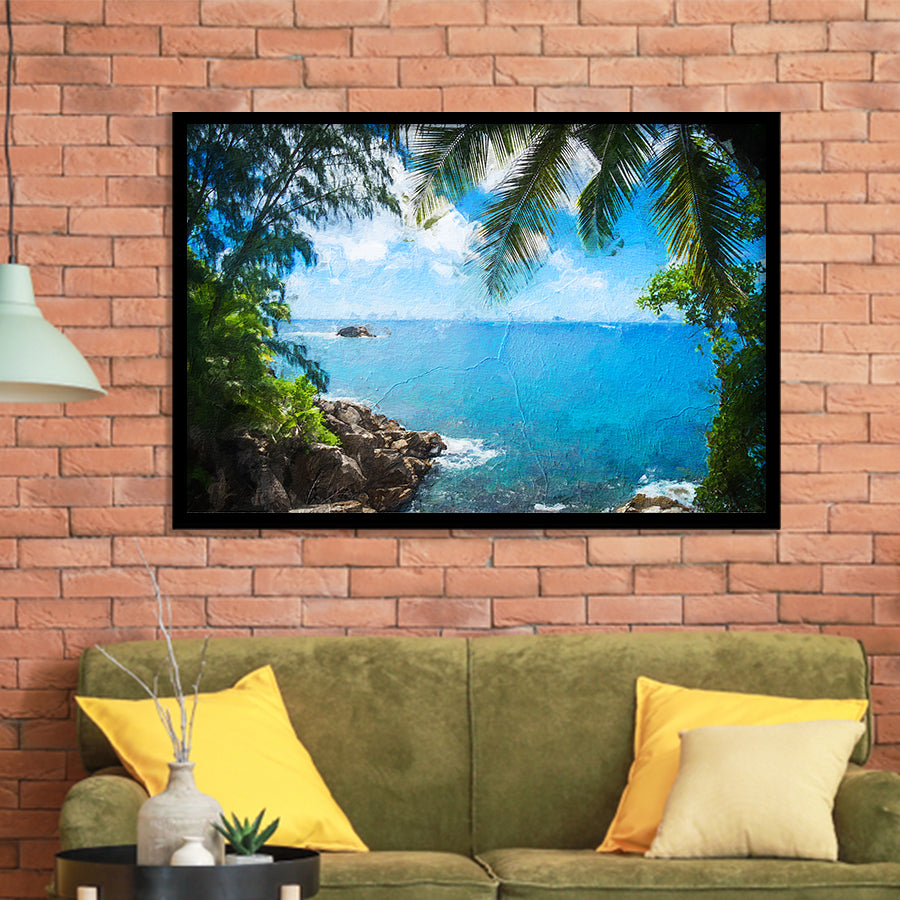 Awesome Tropical Island Framed Art Prints Wall Decor - Painting Prints, Framed Picture, Home Decor