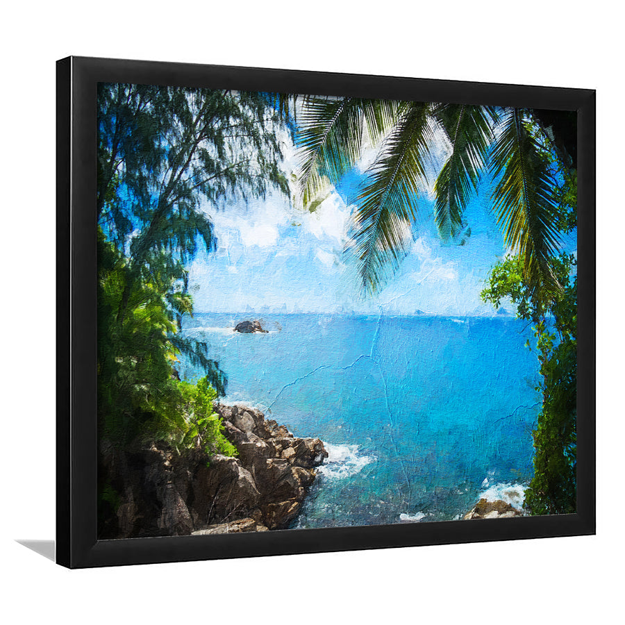 Awesome Tropical Island Framed Art Prints Wall Decor - Painting Prints, Framed Picture, Home Decor
