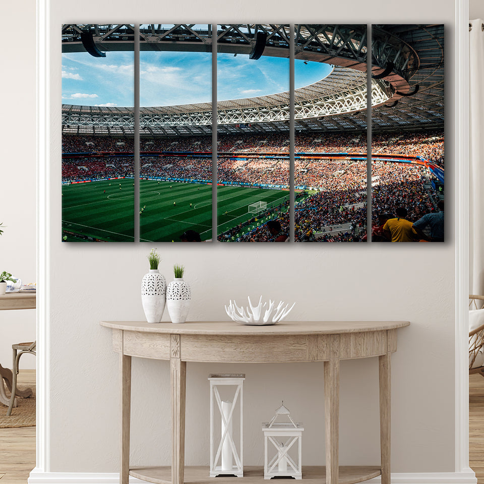Azadi Sports Complex, Stadium Canvas, Sport Art, Gift for him, Multi Panels B, Canvas Prints Wall Art Decor