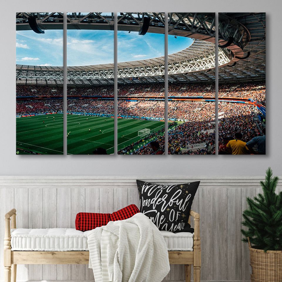 Azadi Sports Complex, Stadium Canvas, Sport Art, Gift for him, Multi Panels B, Canvas Prints Wall Art Decor