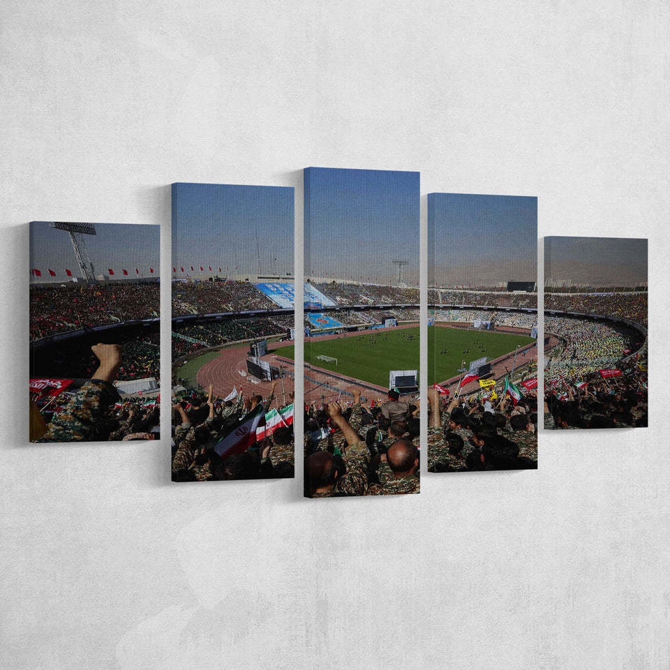 Azadi Stadium, Stadium Canvas, Sport Art, Large Canvas, Multi Panels, Canvas Prints Wall Art Decor