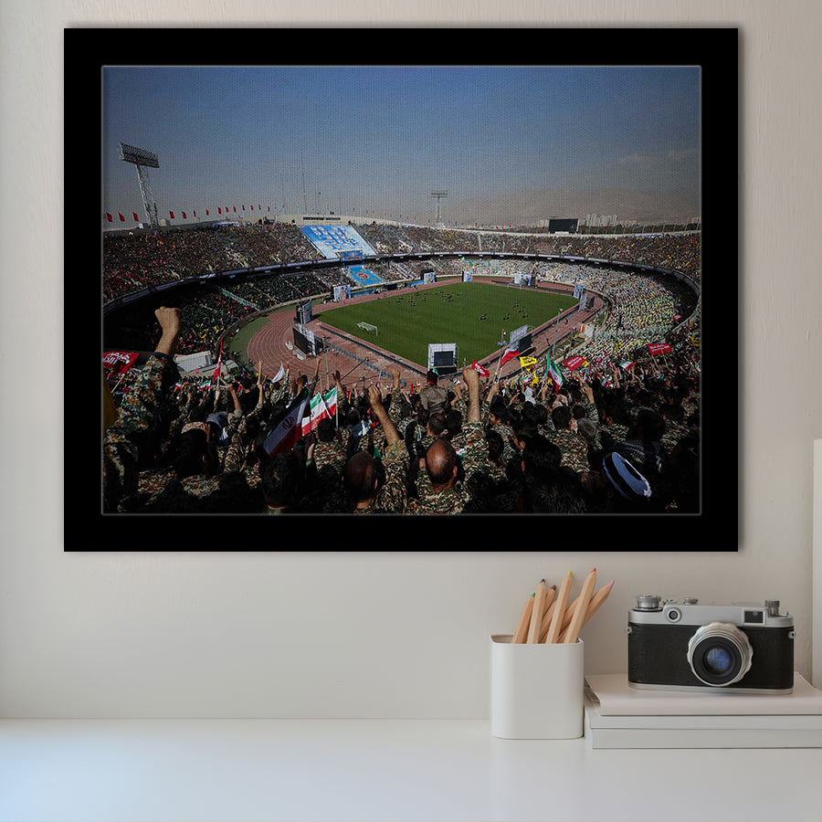Azadi Stadium, Stadium Canvas, Sport Art, Gift for him, Framed Art Prints Wall Art Decor, Framed Picture