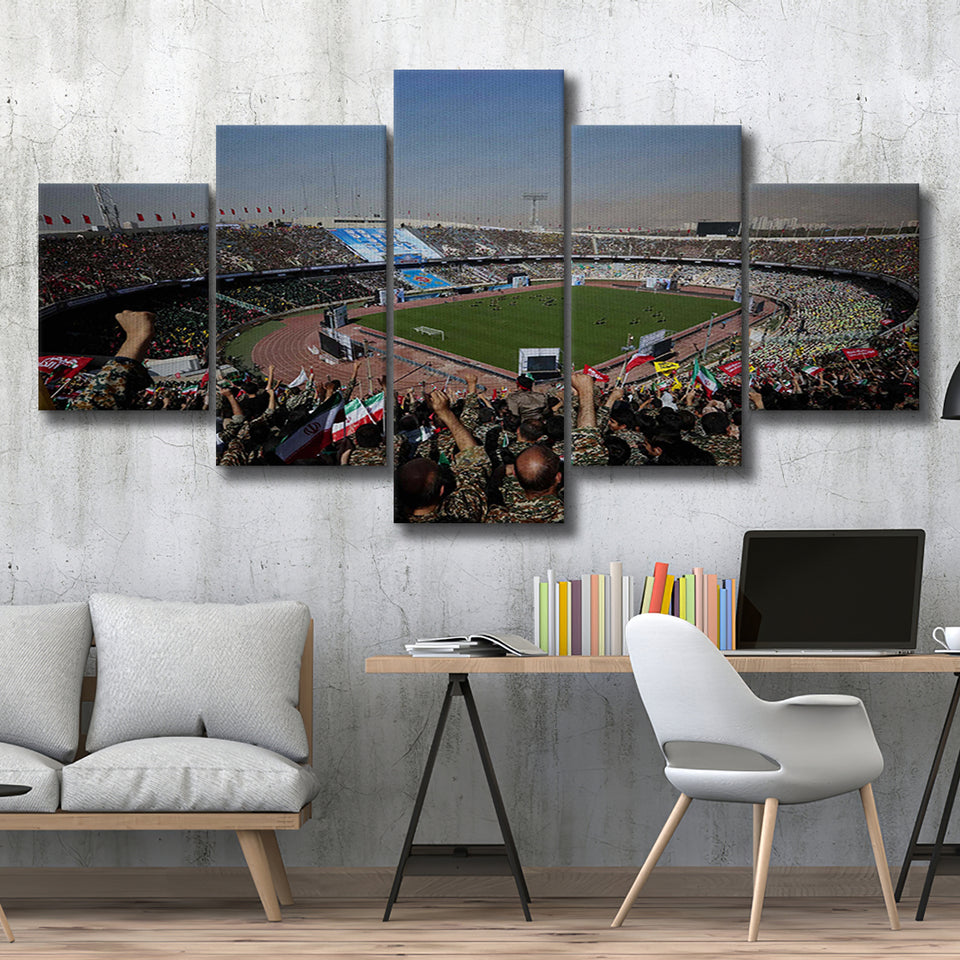 Azadi Stadium, Stadium Canvas, Sport Art, Large Canvas, Multi Panels, Canvas Prints Wall Art Decor