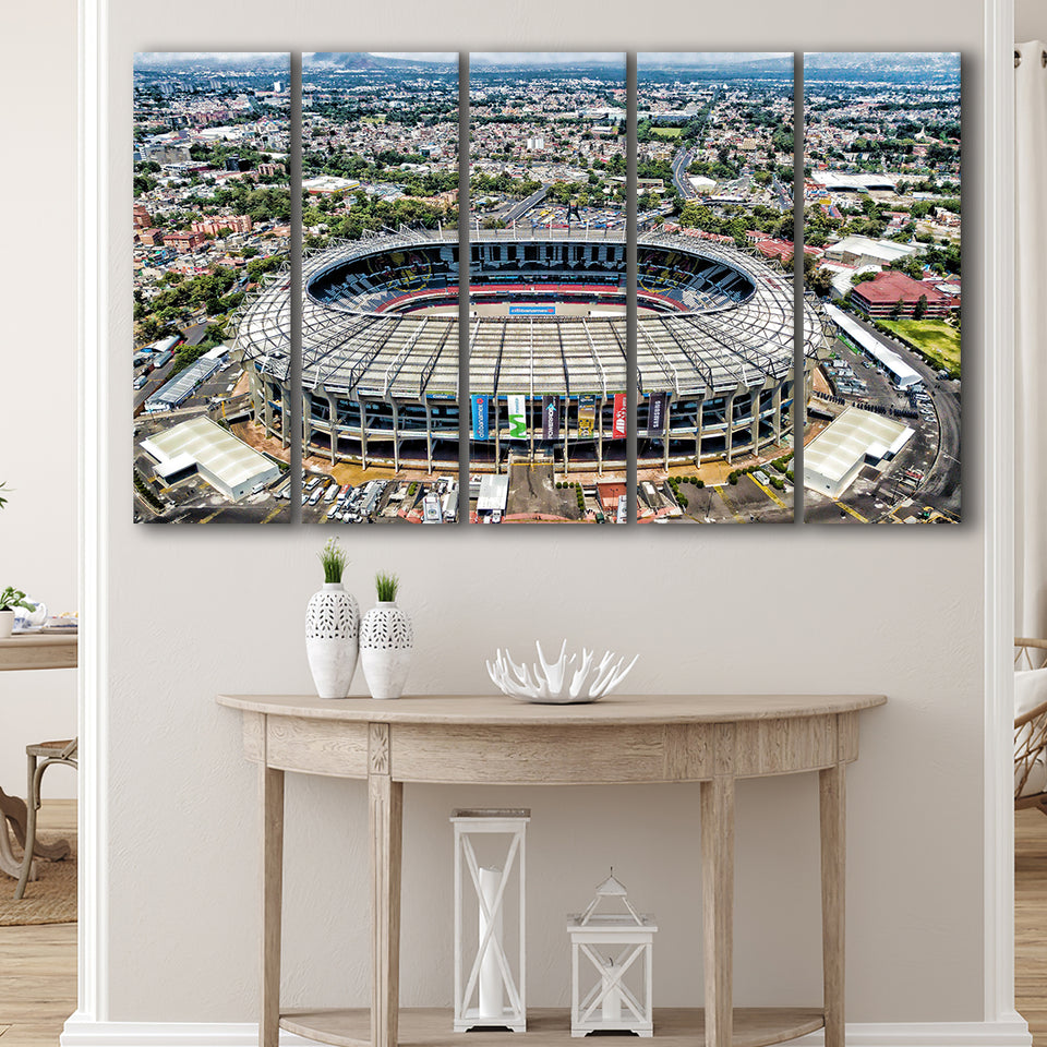 Aztec Stadium Aerial View, Stadium Canvas, Sport Art, Gift for him, Multi Panels B, Canvas Prints Wall Art Decor