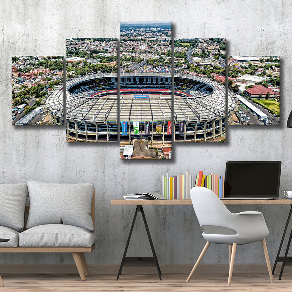 Aztec Stadium Aerial View, Stadium Canvas, Sport Art, Large Canvas, Multi Panels, Canvas Prints Wall Art Decor