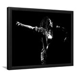 B.Marley Concert Vintage Art Black And White Framed Art Prints Wall Decor, Framed Picture, Large Art Prints