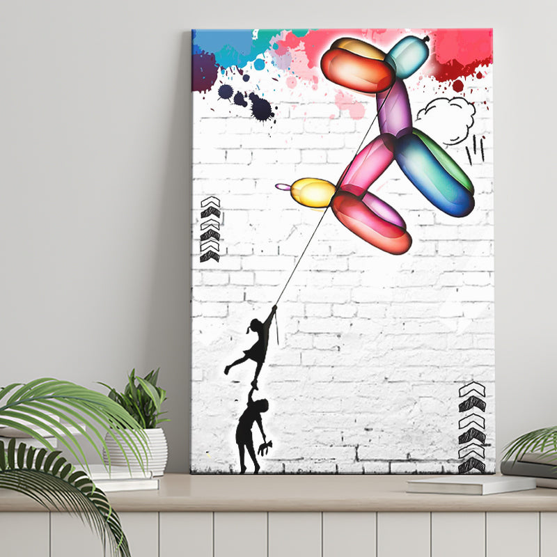 Wewoo Home Banksy kunst douchegordijnen jongen graffiti Wewoo Home Banksy kunst douchegordijnen jongen graffiti