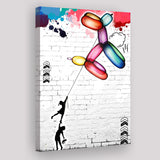 Balloon Dog Banksy Graffiti Art Canvas Prints Wall Art Decor - Painting Canvas, Home Decor, Art Print, Art For Sale