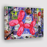 Balloon Dog Graffiti Art Canvas Prints Wall Art Decor - Painting Canvas, Home Decor, Art Print, Art For Sale