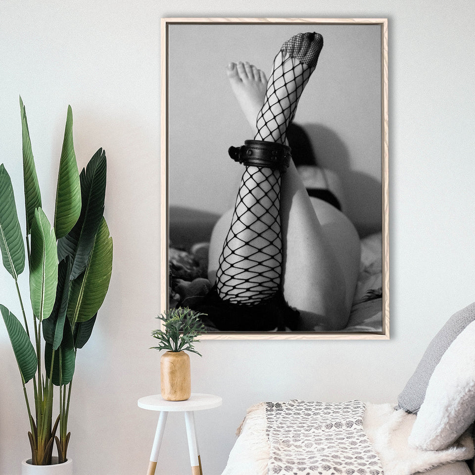 Bdsm Erotic Wall Art Decoration Framed Canvas Prints Wall Art, Floating Frame, Large Canvas Home Decor
