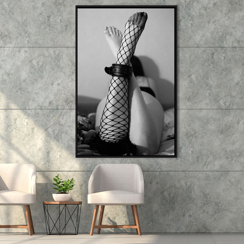 Bdsm Erotic Wall Art Decoration Framed Canvas Prints Wall Art, Floating Frame, Large Canvas Home Decor