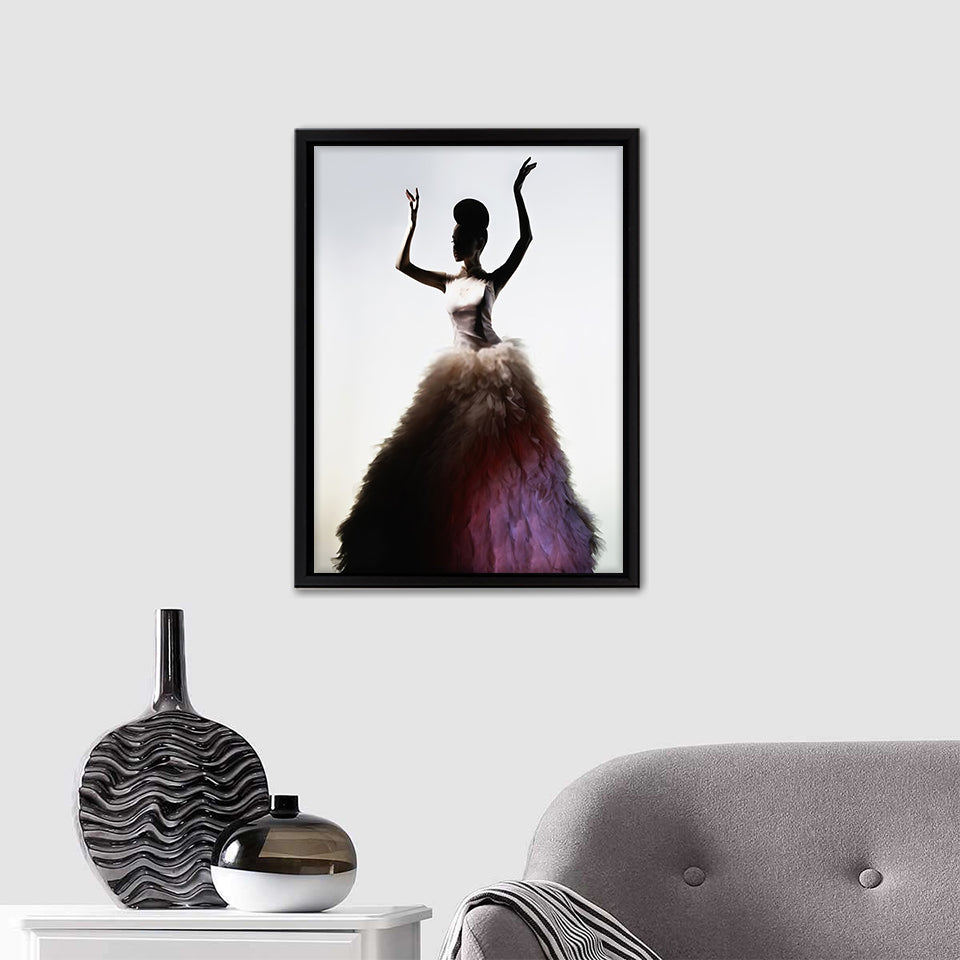 Beautiful Elegant Woman In Luxury Evening Dress Canvas Wall Art - Canv UnixCanvas Beautiful Elegant Woman In Luxury Evening Dress Canvas Wall Art - Canv UnixCanvas