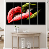 Bite My Lips Extra Large Canvas Prints Multi Panels B Wall Art Prints Home Decor