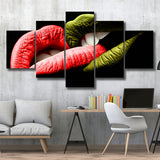 Bite My Lips Large Canvas Prints Multi Panels Wall Art Prints Home Decor