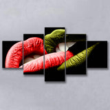 Bite My Lips Large Canvas Prints Multi Panels Wall Art Prints Home Decor
