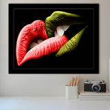 Bite My Lips Framed Art Prints Wall Decor - Painting Art,Framed Picture,For Sale, Ready to hang