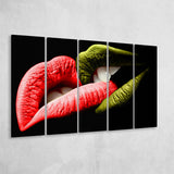 Bite My Lips Extra Large Canvas Prints Multi Panels B Wall Art Prints Home Decor