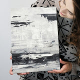 Black And White Seascape Abstract Art Canvas Prints Wall Art - Painting Canvas, Wall Decor, Home Decor, Prints for Sale