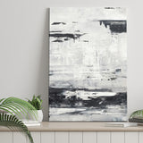 Black And White Seascape Abstract Art Canvas Prints Wall Art - Painting Canvas, Wall Decor, Home Decor, Prints for Sale