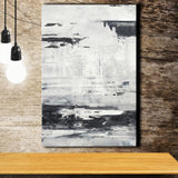 Black And White Seascape Abstract Art Canvas Prints Wall Art - Painting Canvas, Wall Decor, Home Decor, Prints for Sale
