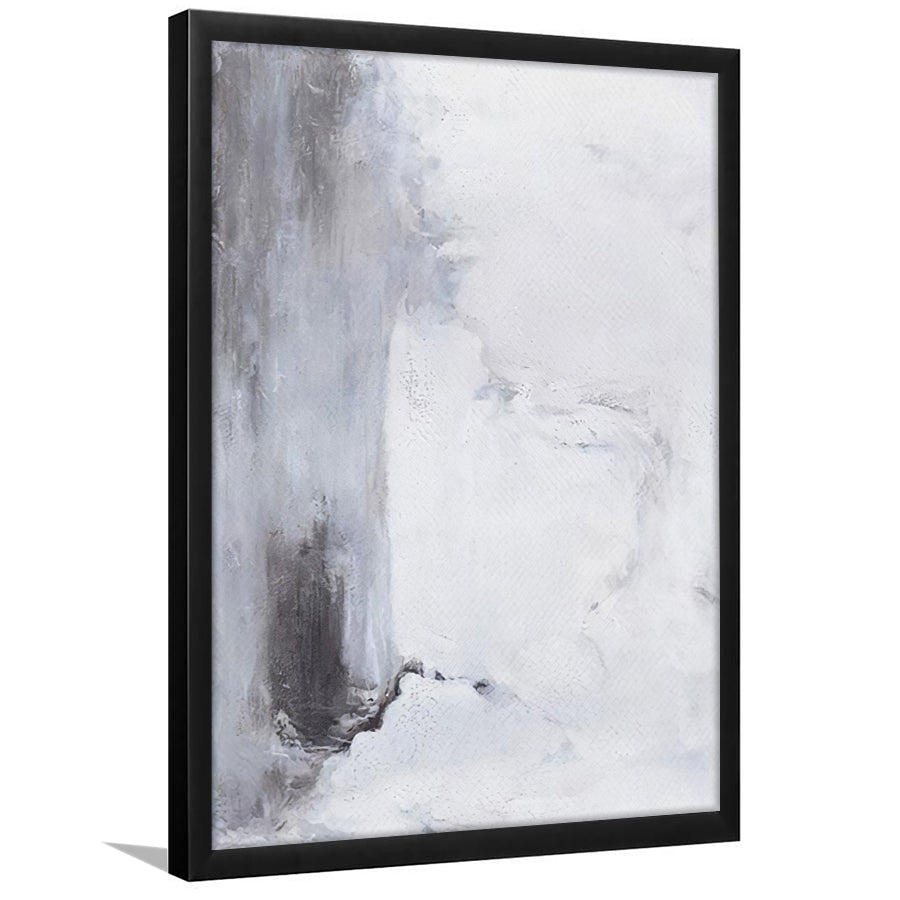 black and white abstract painting minimal