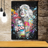 Boom Marilyn Canvas Prints Wall Art Home Decor - Painting Canvas,Art Prints, Ready to hang