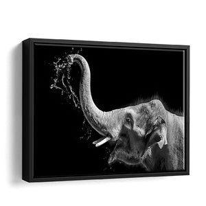 BW Elephant Canvas Wall Art - Framed Art, Prints For Sale, Painting For Sale, Framed Canvas, Painting Canvas