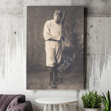 Babe Ruth Black And White Print, The Bambino Canvas Prints Wall Art Home Decor