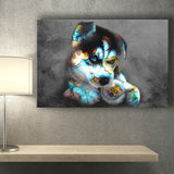 Baby Puppy Pop Art Pet Lover Canvas Prints Wall Art Decor - Painting Canvas, Home Decor, Art Print, Art For Sale