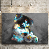 Baby Puppy Pop Art Pet Lover Canvas Prints Wall Art Decor - Painting Canvas, Home Decor, Art Print, Art For Sale