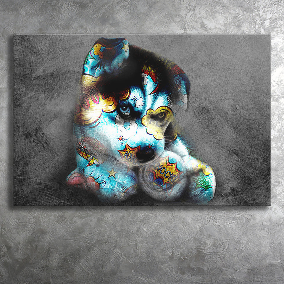 Baby Puppy Pop Art Pet Lover Canvas Prints Wall Art Decor - Painting Canvas, Home Decor, Art Print, Art For Sale