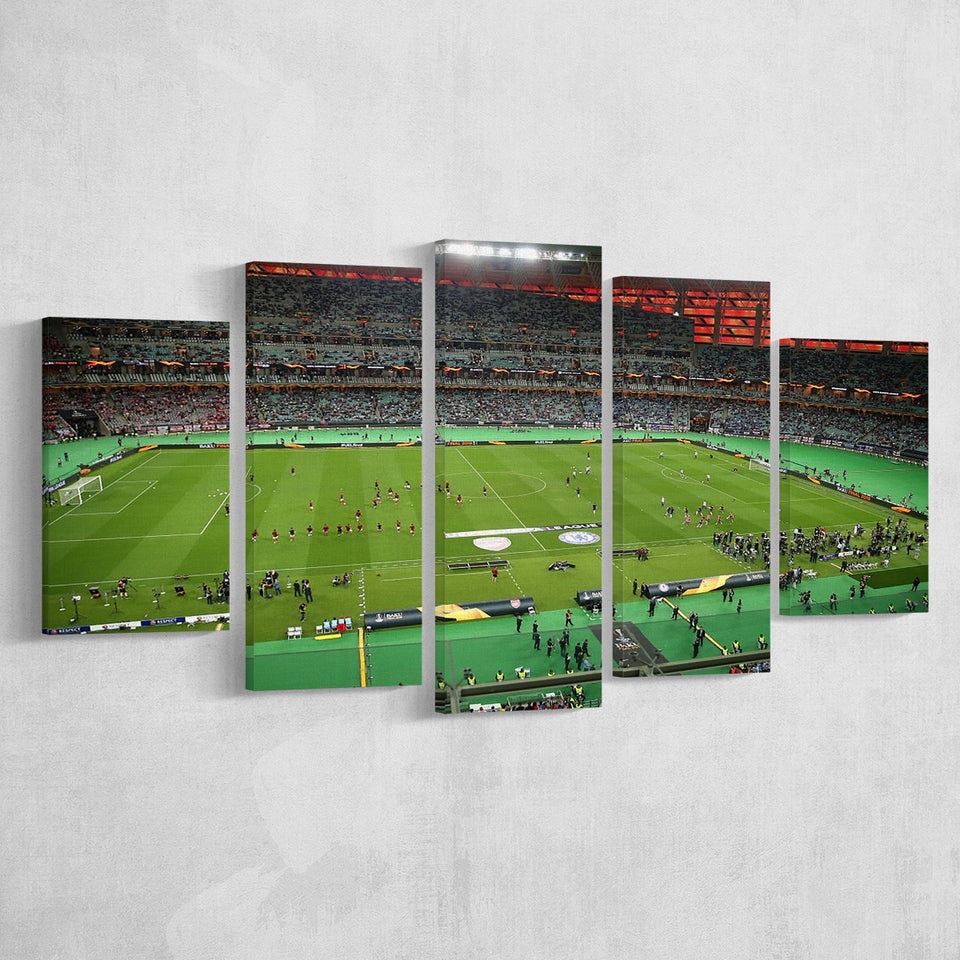 Baku Olympic Stadium League, Stadium Canvas, Sport Art, Large Canvas, Multi Panels, Canvas Prints Wall Art Decor