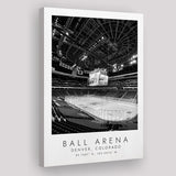 Ball Arena Colorado Avalanche Ice Hockey Lovers Black And White Art Canvas Prints Wall Art Home Decor