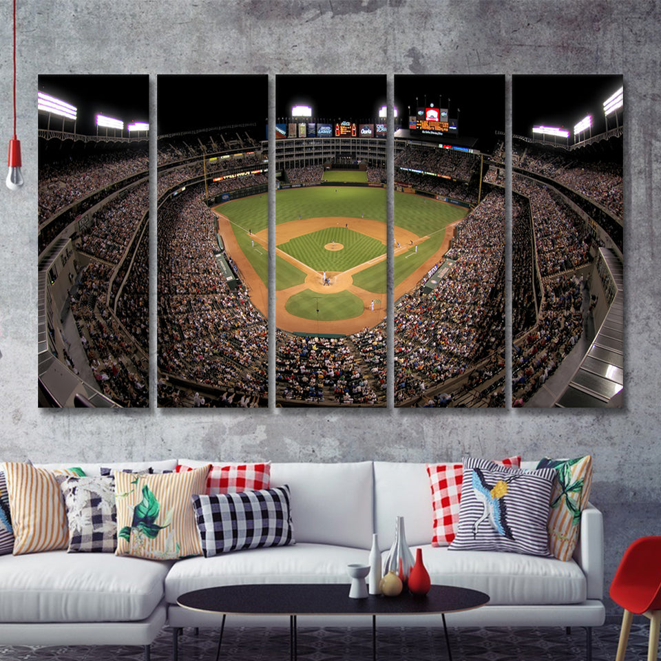 Ballpark Price Baseball Stadiums 5 Pieces Canvas Prints Wall Art Decor - Painting Canvas,Multi Panel,Painting Prints,For Sale