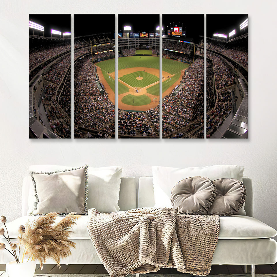 Ballpark Price Baseball Stadiums 5 Pieces Canvas Prints Wall Art Decor - Painting Canvas,Multi Panel,Painting Prints,For Sale