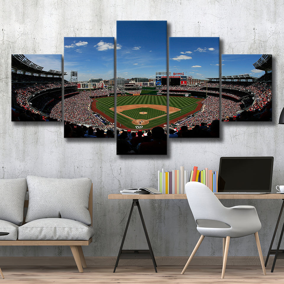 Ballpark in Washington, Stadium Canvas, Sport Art, Large Canvas, Multi Panels, Canvas Prints Wall Art Decor