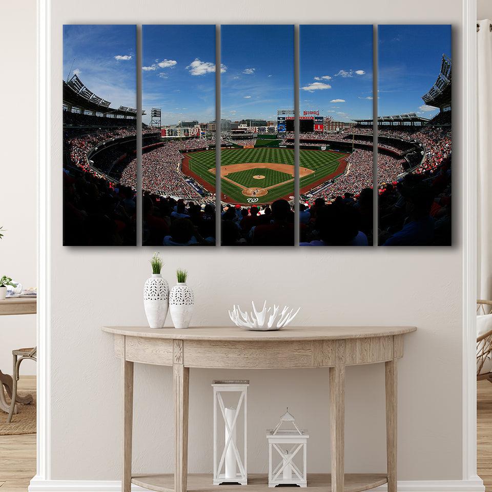 Ballpark in Washington, Stadium Canvas, Sport Art, Gift for him, Multi Panels B, Canvas Prints Wall Art Decor