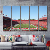 Ballpark On Rutgers In New Jersey 5 Pieces Canvas Prints Wall Art Decor - Painting Canvas,Multi Panel,Painting Prints,For Sale