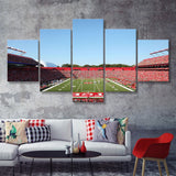 Ballpark On Rutgers In New Jersey  5 Pieces Canvas Prints Wall Art - Painting Canvas, Multi Panel, Home Wall Decor, For Sale