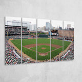Baltimore Orioles Stadium Canvas Prints Oriole Park At Camden Yards,Multi Panels B,Sport Stadium Art Prints, Fan Gift
