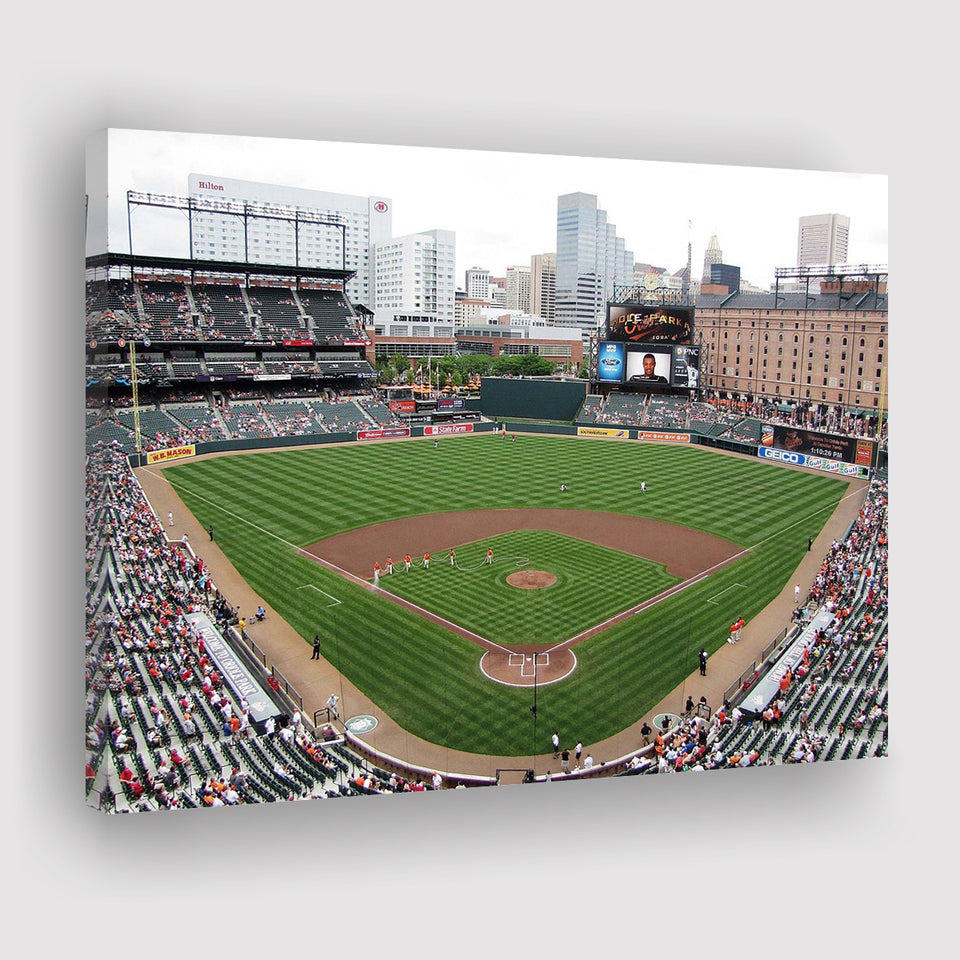 Baltimore Orioles Stadium Canvas Prints Oriole Park At Camden Yards,Sport Stadium Art Prints, Fan Gift, Wall Decor