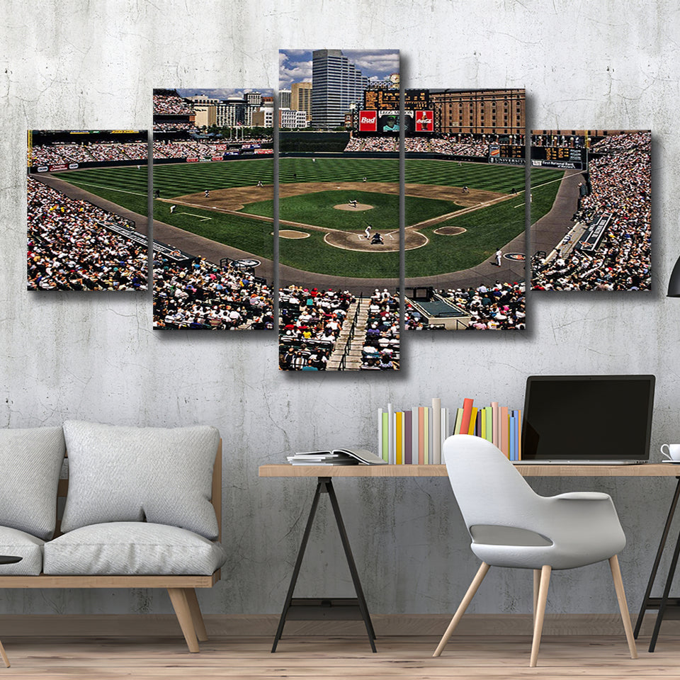 Baltimore Orioles Wall Art Oriole Park At Camden,Multi Panels,Sport Stadium Art Prints, Fan Gift