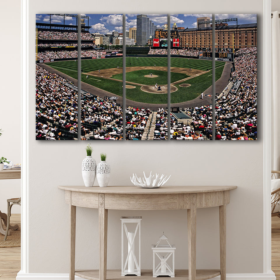 Baltimore Orioles Wall Art Oriole Park At Camden,Multi Panels B,Sport Stadium Art Prints, Fan Gift