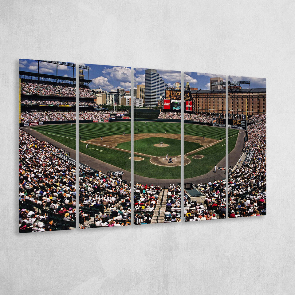 Baltimore Orioles Wall Art Oriole Park At Camden,Multi Panels B,Sport Stadium Art Prints, Fan Gift