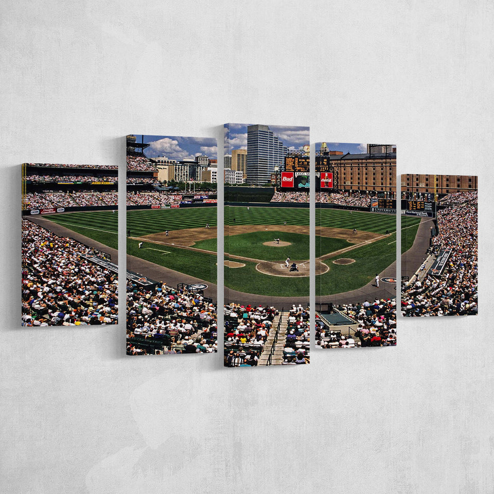 Baltimore Orioles Wall Art Oriole Park At Camden,Multi Panels,Sport Stadium Art Prints, Fan Gift